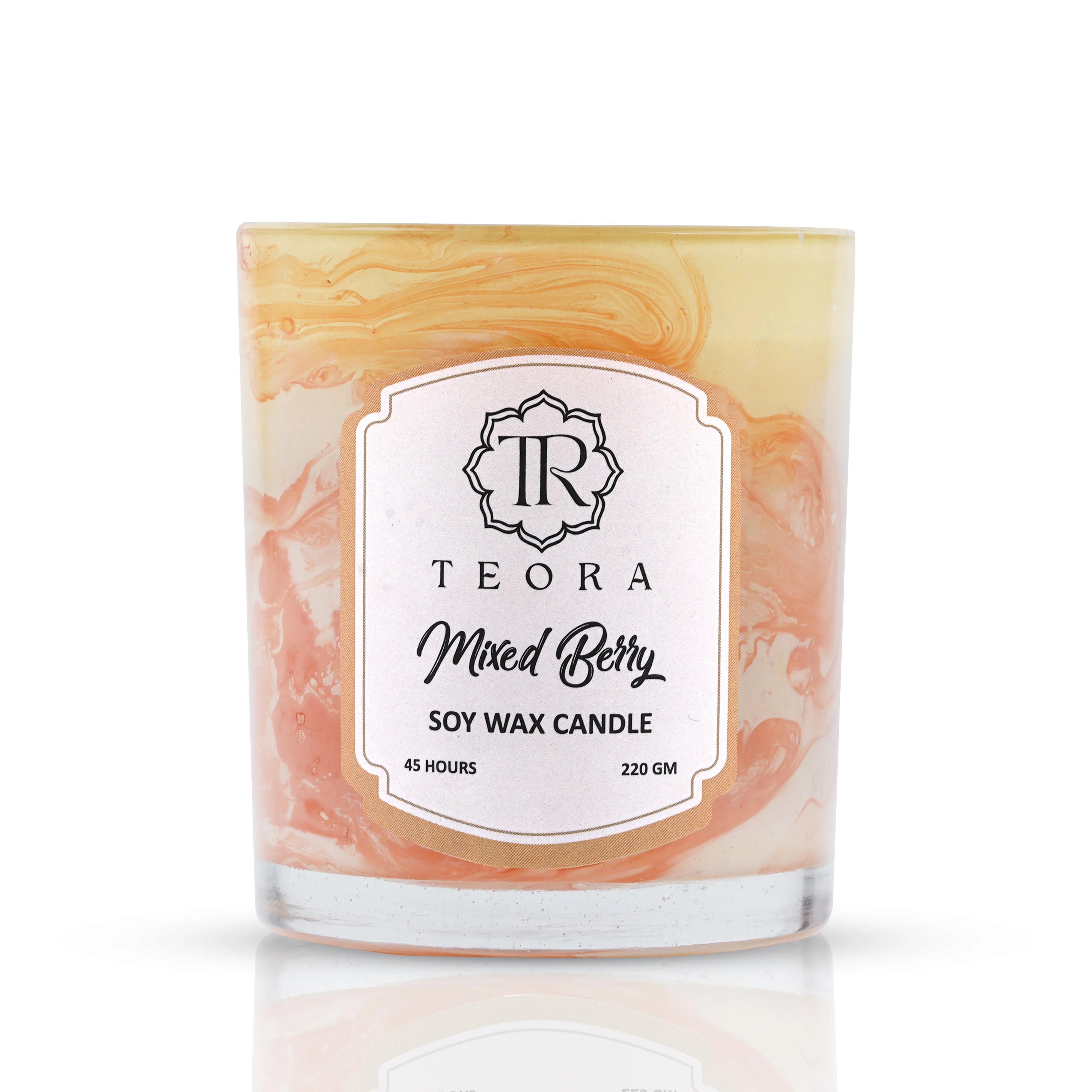 Glass Jar Mixed Berry Scented Candle