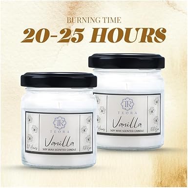 Pack of 2 (Vanilla) Salsa Jar Scented Candle