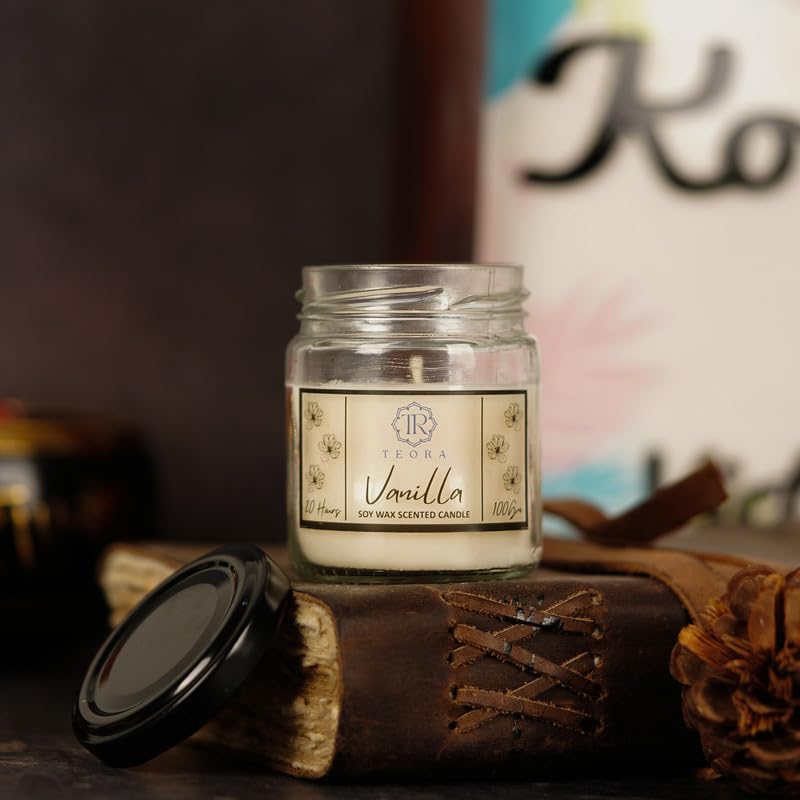 Pack of 2 (Chocolate+Vanilla) Salsa Jar Scented Candle