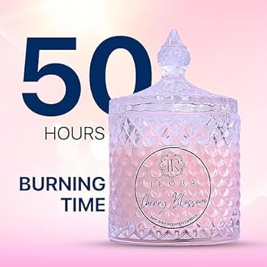 Pack of 2 (Cherry Blossom) Candy Jar Scented Candle