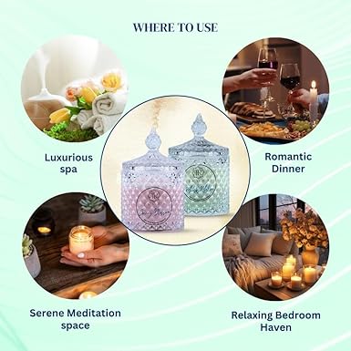 Combo (Musk Melon & Cherry Blossom) Candy Jar Scented Candle