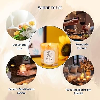 Pack of 2 (Strawberry) Glass Jar Scented Candle 220gm