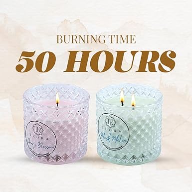 Combo (Musk Melon & Cherry Blossom) Candy Jar Scented Candle