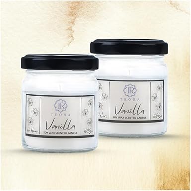 Pack of 2 (Vanilla) Salsa Jar Scented Candle