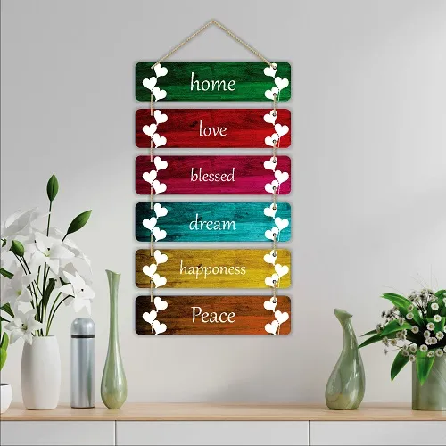 MDF Decorative Wall Hangings Set of 6 (WH80)