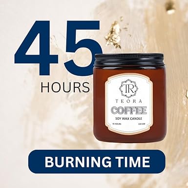 Pack of 2 (Coffee) Amber Jar Scented Candle