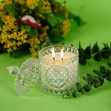 Pack of 2 (Musk Melon)  Candy Jar Candle Scented