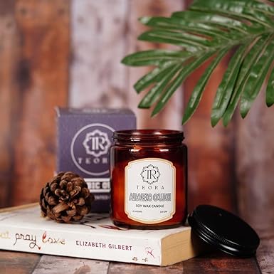 Pack of 2 (Arabic Oudh) Amber Jar Scented Candle