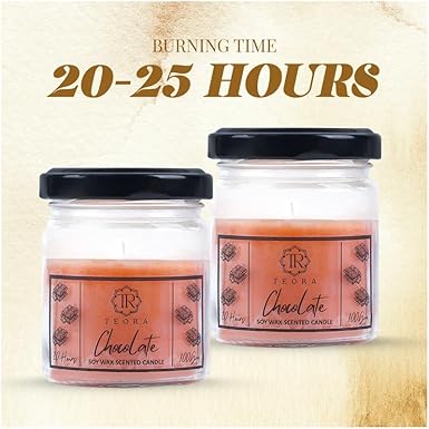 Pack of 2 (Chocolate) Salsa Jar Scented Candle