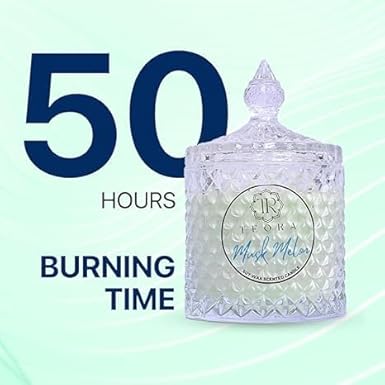 Pack of 2 (Musk Melon)  Candy Jar Candle Scented