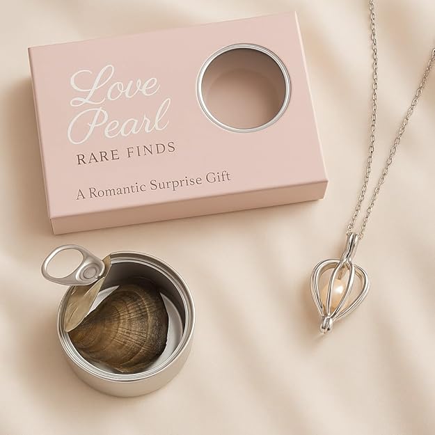 Valentine Combo Pearl Box Pendant Necklace Kit & Teora Aromatic Candle Gift Set