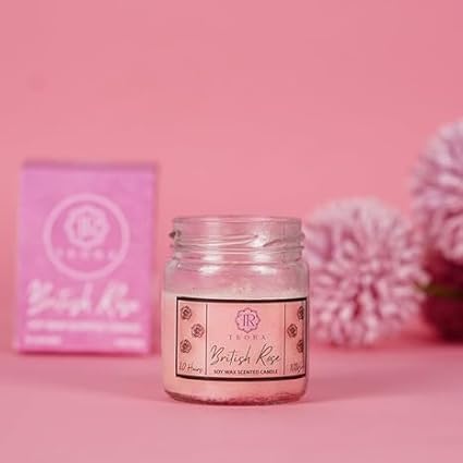 Salsa Jar British Rose Scented Candle
